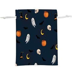 Halloween Ghost Pumpkin Bat Skull  Lightweight Drawstring Pouch (xl) by artworkshop