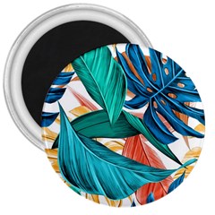 Leaves Tropical Exotic 3  Magnets by artworkshop