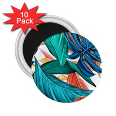 Leaves Tropical Exotic 2 25  Magnets (10 Pack)  by artworkshop