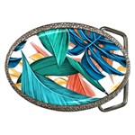 Leaves Tropical Exotic Belt Buckles Front