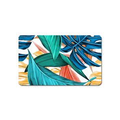 Leaves Tropical Exotic Magnet (name Card)