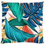 Leaves Tropical Exotic Large Cushion Case (One Side) Front