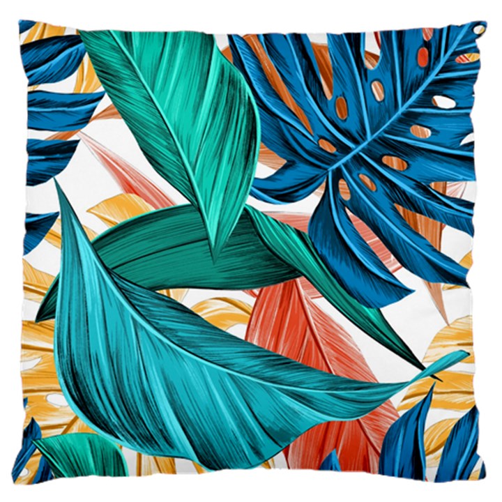 Leaves Tropical Exotic Large Cushion Case (One Side)