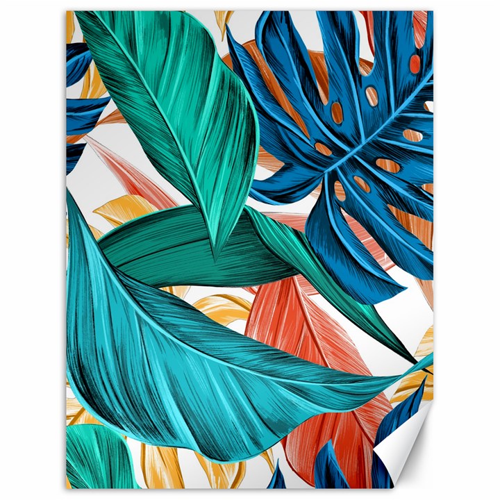 Leaves Tropical Exotic Canvas 18  x 24 