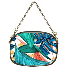 Leaves Tropical Exotic Chain Purse (one Side) by artworkshop