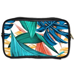 Leaves Tropical Exotic Toiletries Bag (one Side) by artworkshop