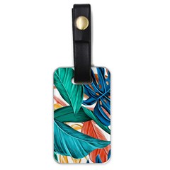 Leaves Tropical Exotic Luggage Tag (one Side) by artworkshop