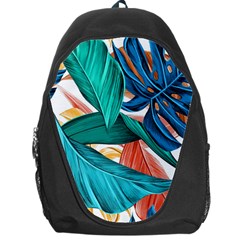 Leaves Tropical Exotic Backpack Bag by artworkshop