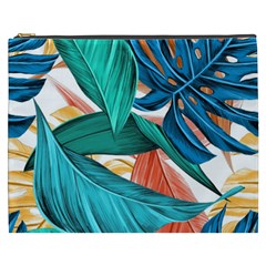 Leaves Tropical Exotic Cosmetic Bag (xxxl) by artworkshop