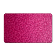 Pink Leather Leather Texture Skin Texture Magnet (rectangular) by artworkshop