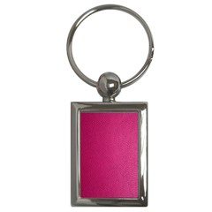 Pink Leather Leather Texture Skin Texture Key Chain (rectangle) by artworkshop