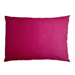 Pink Leather Leather Texture Skin Texture Pillow Case by artworkshop