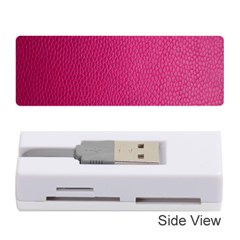 Pink Leather Leather Texture Skin Texture Memory Card Reader (stick) by artworkshop