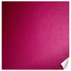 Pink Leather Leather Texture Skin Texture Canvas 12  X 12  by artworkshop