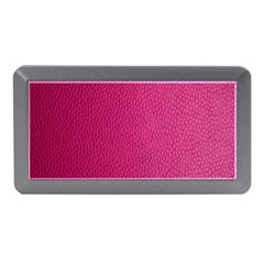 Pink Leather Leather Texture Skin Texture Memory Card Reader (mini) by artworkshop