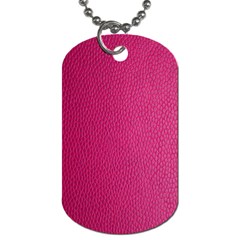 Pink Leather Leather Texture Skin Texture Dog Tag (one Side) by artworkshop