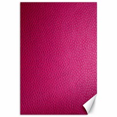 Pink Leather Leather Texture Skin Texture Canvas 12  X 18  by artworkshop