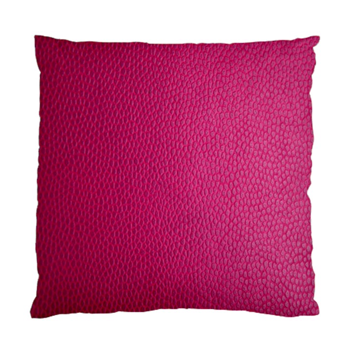 Pink Leather Leather Texture Skin Texture Standard Cushion Case (One Side)