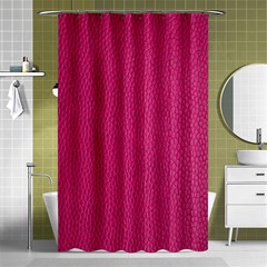 Pink Leather Leather Texture Skin Texture Shower Curtain 48  X 72  (small)  by artworkshop