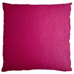 Pink Leather Leather Texture Skin Texture Large Cushion Case (Two Sides) Front