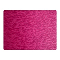 Pink Leather Leather Texture Skin Texture Double Sided Flano Blanket (mini)  by artworkshop