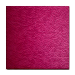 Pink Leather Leather Texture Skin Texture Tile Coaster by artworkshop