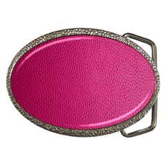 Pink Leather Leather Texture Skin Texture Belt Buckles by artworkshop