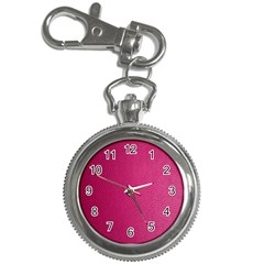 Pink Leather Leather Texture Skin Texture Key Chain Watches by artworkshop