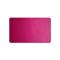 Pink Leather Leather Texture Skin Texture Magnet (name Card) by artworkshop