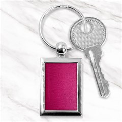 Pink Leather Leather Texture Skin Texture Key Chain (rectangle) by artworkshop