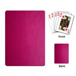 Pink Leather Leather Texture Skin Texture Playing Cards Single Design (Rectangle) Back