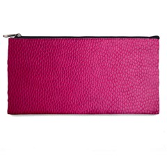 Pink Leather Leather Texture Skin Texture Pencil Case by artworkshop