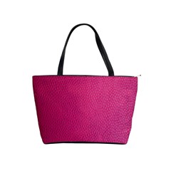 Pink Leather Leather Texture Skin Texture Classic Shoulder Handbag by artworkshop