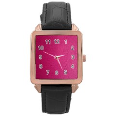 Pink Leather Leather Texture Skin Texture Rose Gold Leather Watch  by artworkshop