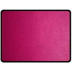 Pink Leather Leather Texture Skin Texture Double Sided Fleece Blanket (large)  by artworkshop