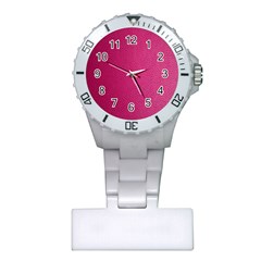 Pink Leather Leather Texture Skin Texture Plastic Nurses Watch by artworkshop