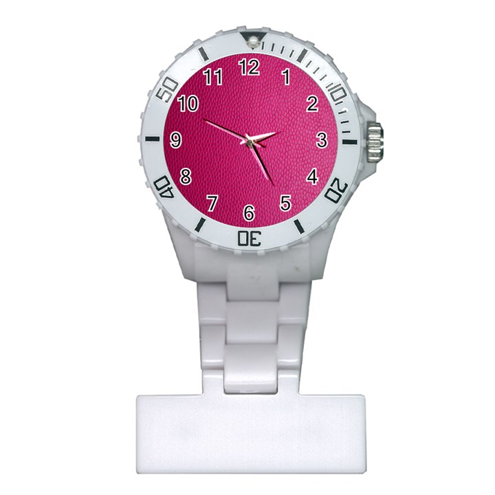 Pink Leather Leather Texture Skin Texture Plastic Nurses Watch