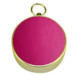 Pink Leather Leather Texture Skin Texture Gold Compasses Front