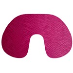 Pink Leather Leather Texture Skin Texture Travel Neck Pillow Back