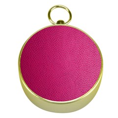 Pink Leather Leather Texture Skin Texture Gold Compasses by artworkshop