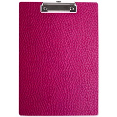 Pink Leather Leather Texture Skin Texture A4 Clipboard