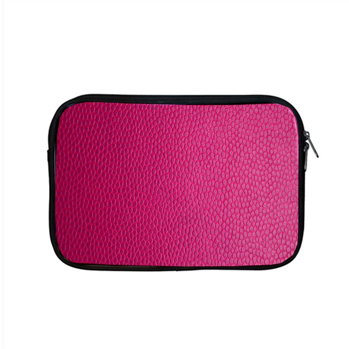 Pink Leather Leather Texture Skin Texture Apple MacBook Pro 15  Zipper Case