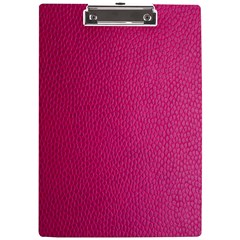 Pink Leather Leather Texture Skin Texture A4 Clipboard by artworkshop