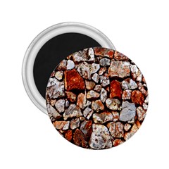 Stone Wall Wall Texture Drywall Stones Rocks 2 25  Magnets by artworkshop