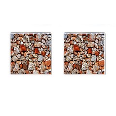 Stone Wall Wall Texture Drywall Stones Rocks Cufflinks (square) by artworkshop