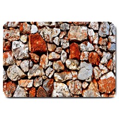 Stone Wall Wall Texture Drywall Stones Rocks Large Doormat  by artworkshop