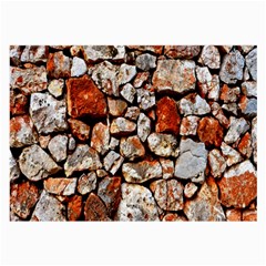 Stone Wall Wall Texture Drywall Stones Rocks Large Glasses Cloth (2 Sides) by artworkshop