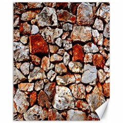 Stone Wall Wall Texture Drywall Stones Rocks Canvas 11  X 14  by artworkshop