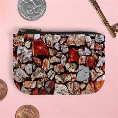 Stone Wall Wall Texture Drywall Stones Rocks Mini Coin Purse by artworkshop