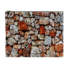 Stone Wall Wall Texture Drywall Stones Rocks Cosmetic Bag (xl) by artworkshop